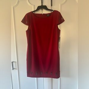 NWT Badgley Mischka Red Dress size 12
